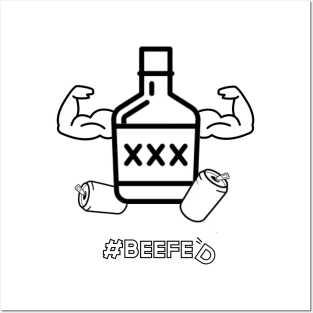 Virtual Pub Podcast: #Beefed Black logo Posters and Art